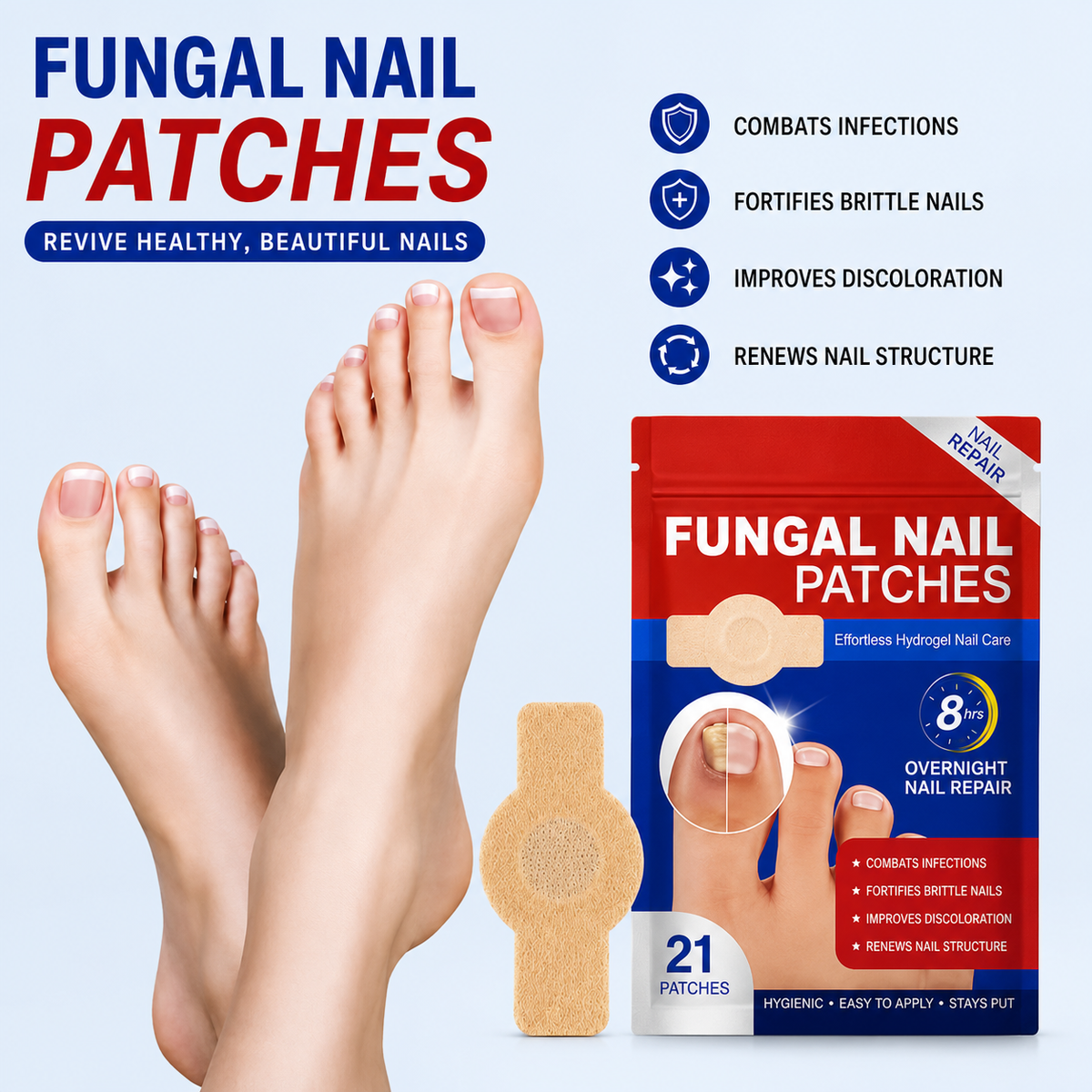 🔥Back In Stock 🏆 21 Count/bag Nail Health Care Patches