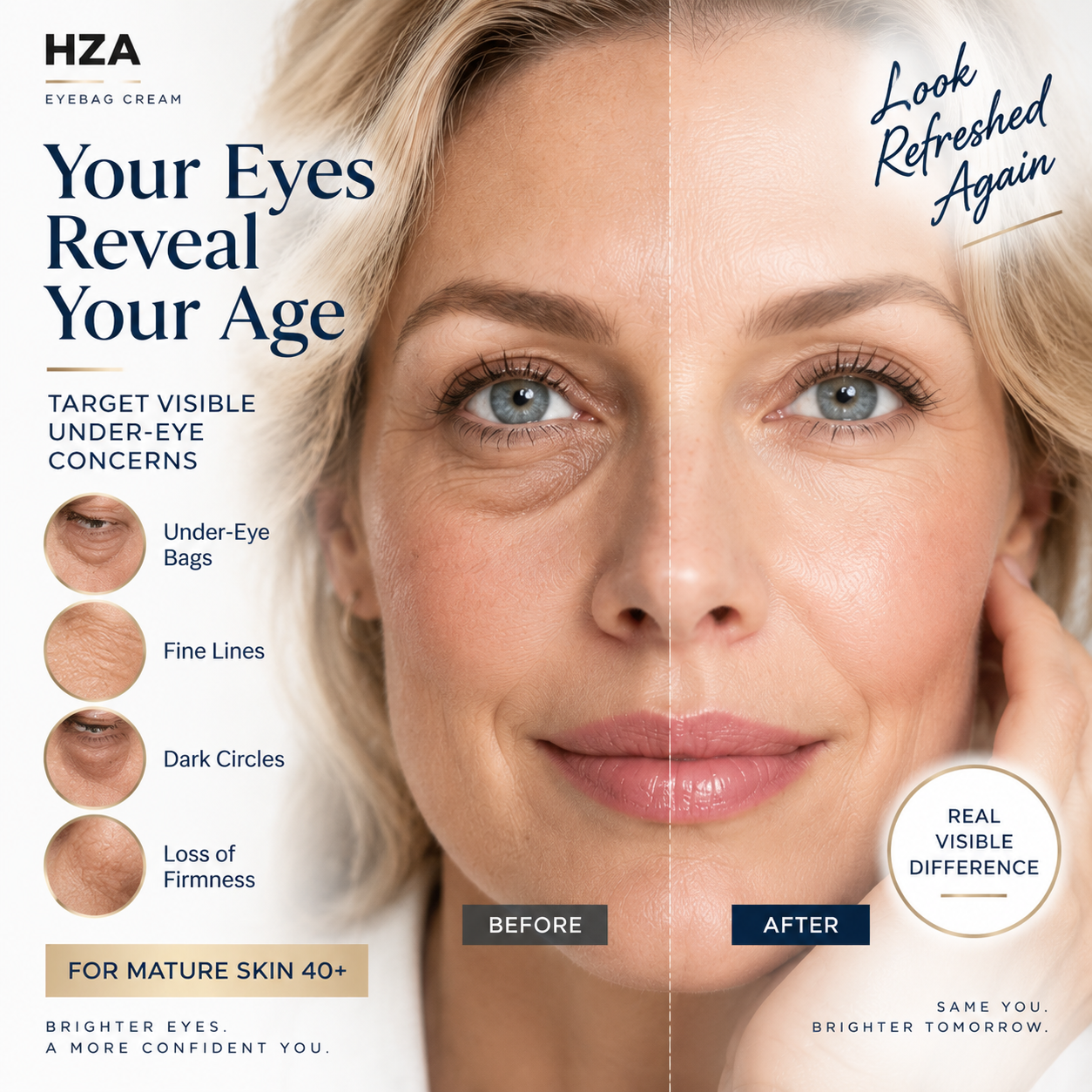 Visible under-eye concerns