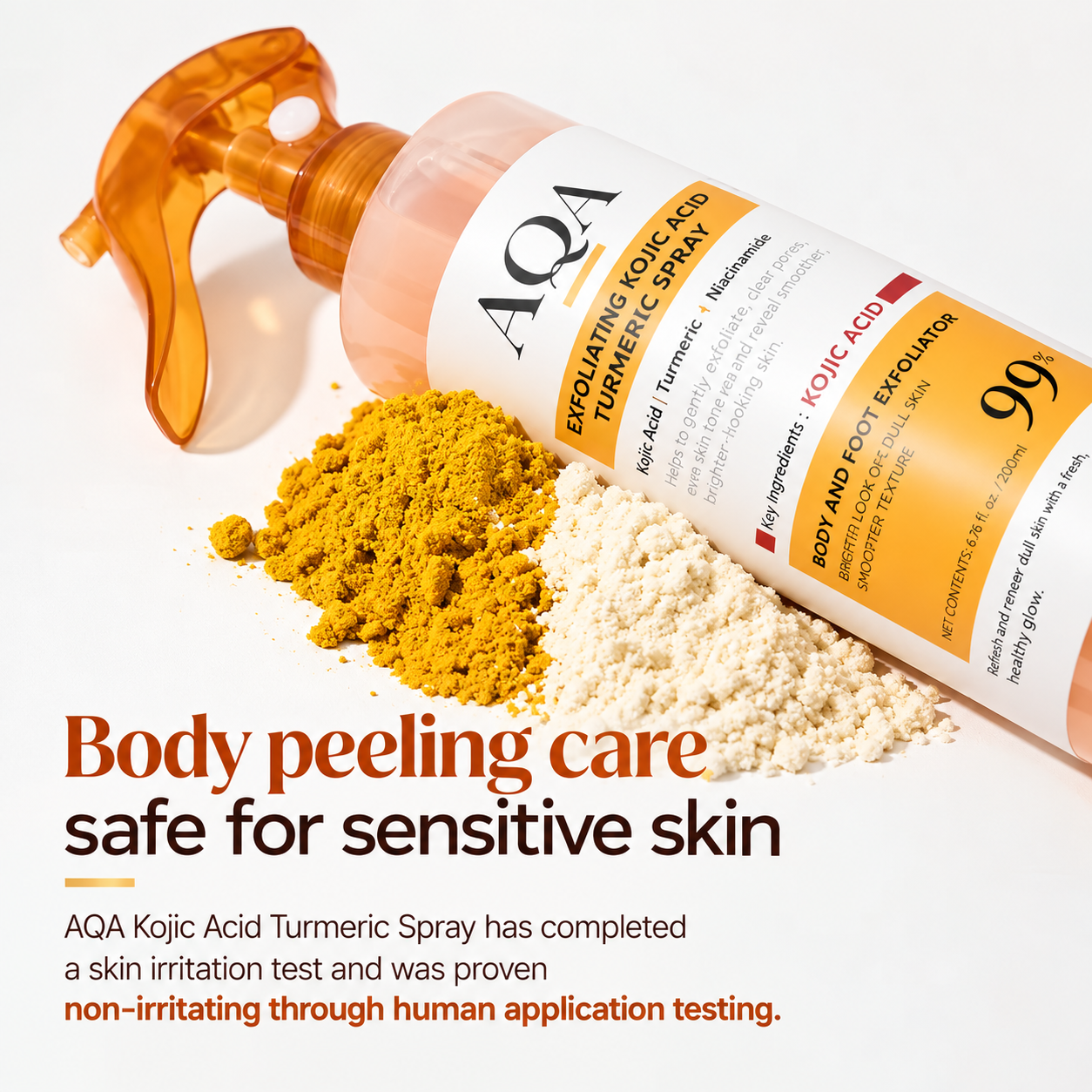 AQA body peeling care product information