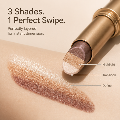 🏆New Sale🔥Waterproof 3-Color Eyeshadow Stick