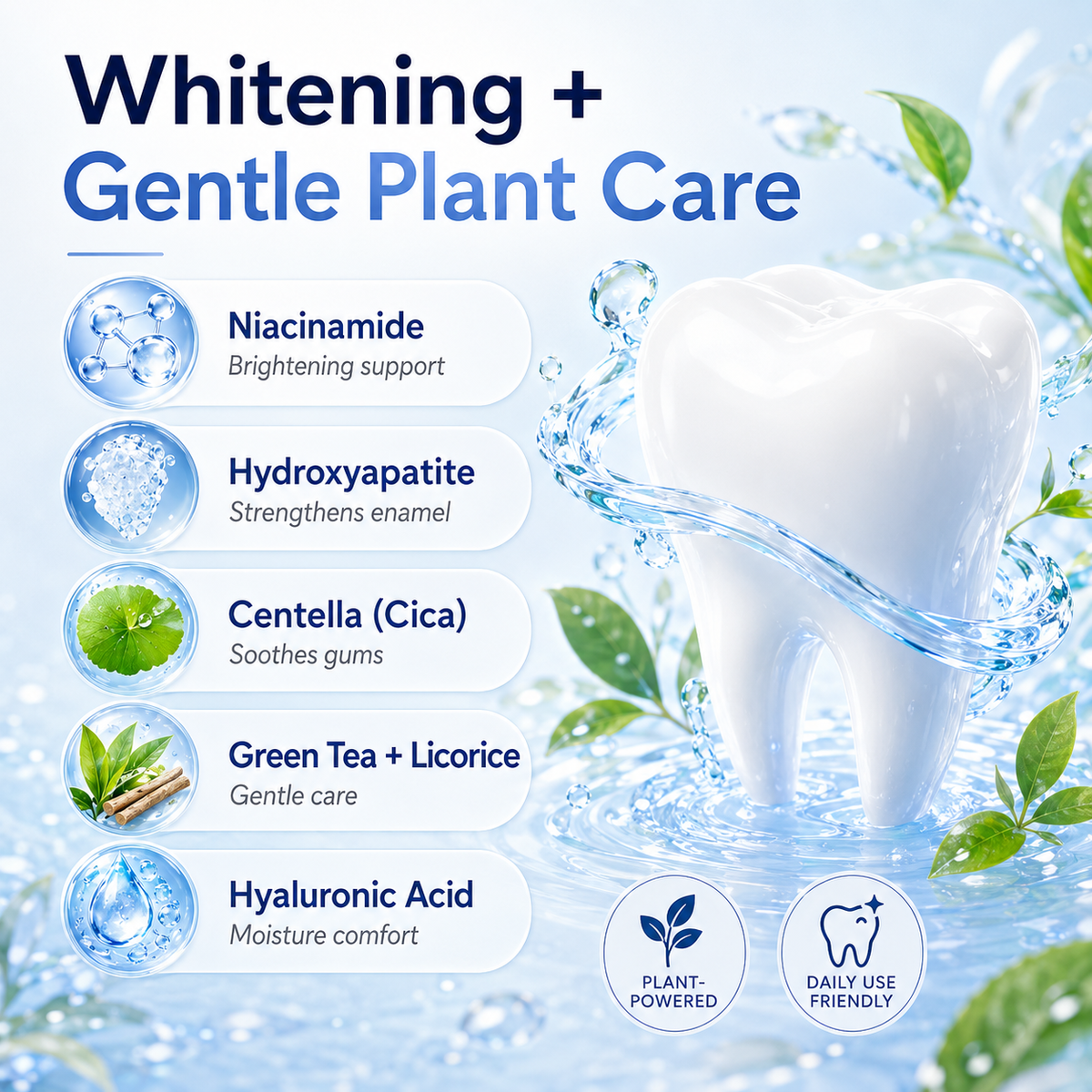 [Professional Grade] Niacinamide Foaming Toothpaste 8X