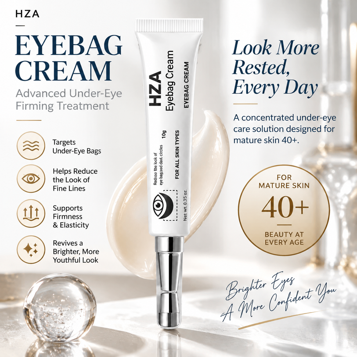 HZA Anti-Aging Eye Cream – Fine Line & Wrinkle Corrector