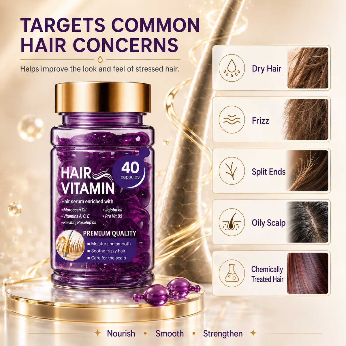 🪻Hair Vitamin Capsules for Color-Treated & Permed Hair
