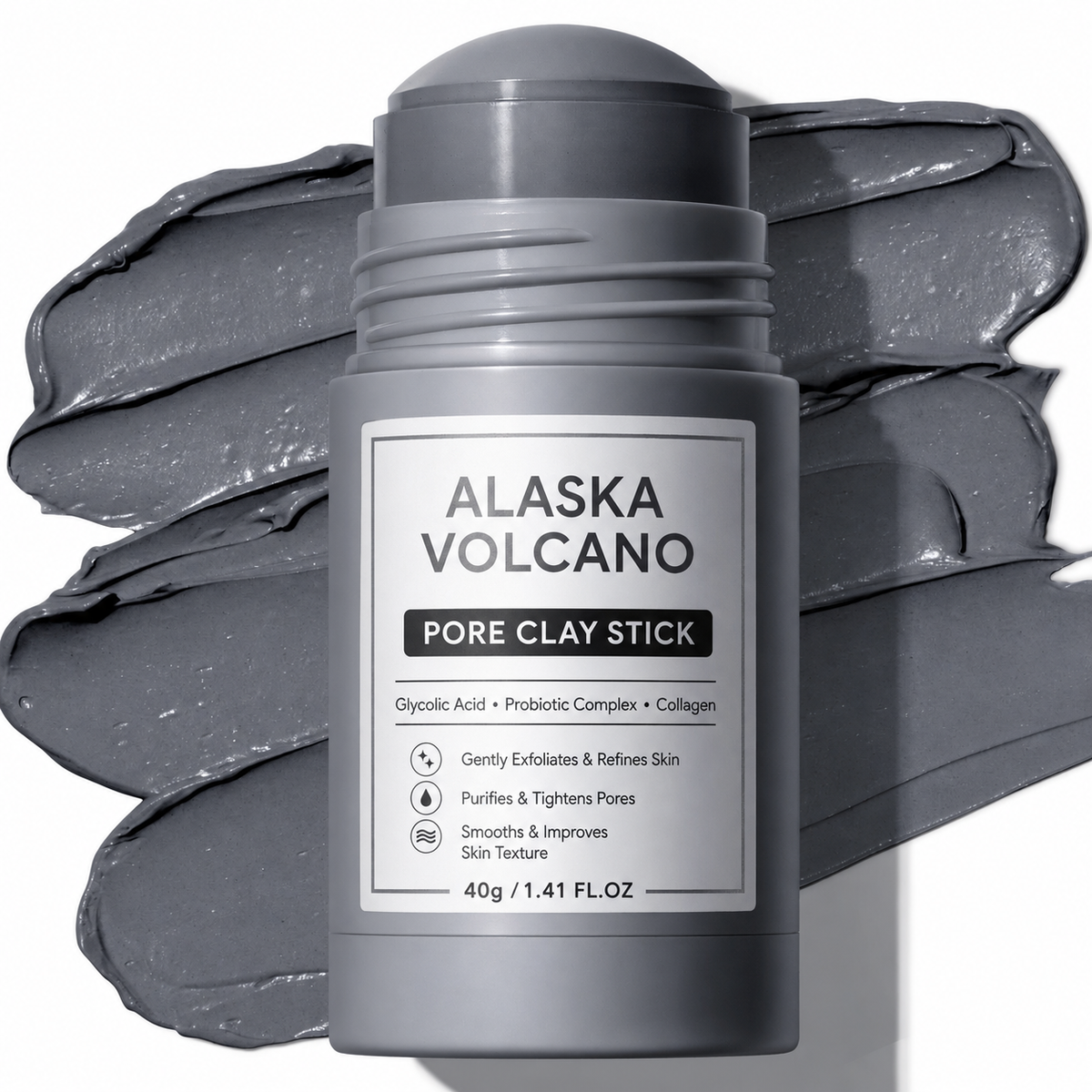 Alaska Volcano Pore Clay Stick