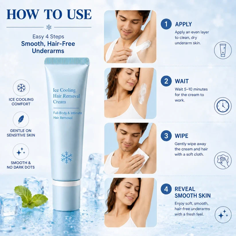 Four-step hair removal routine