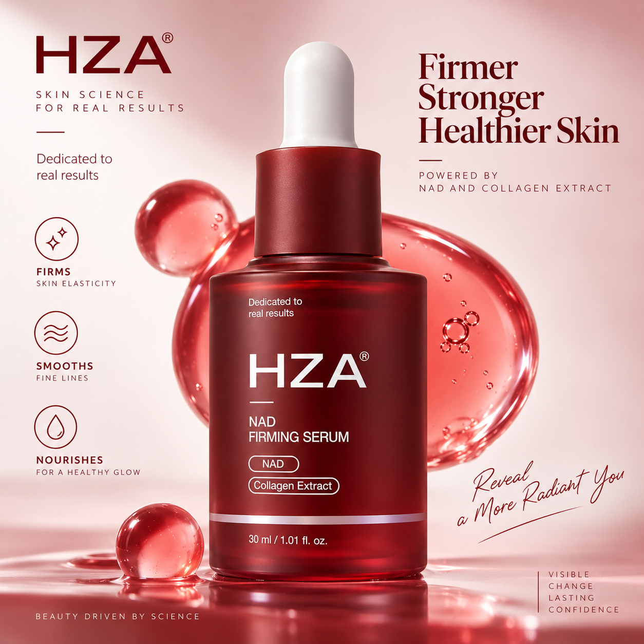 HZA firmer stronger healthier looking skin