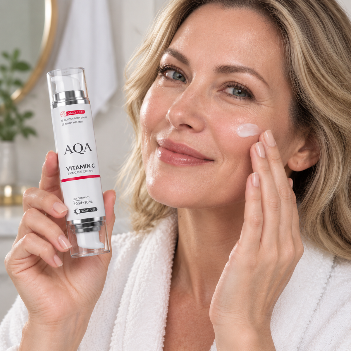 ☁️Vitamin C + 5% Niacinamide Brightening Serum, Dual Chamber Dark Spot Corrector
