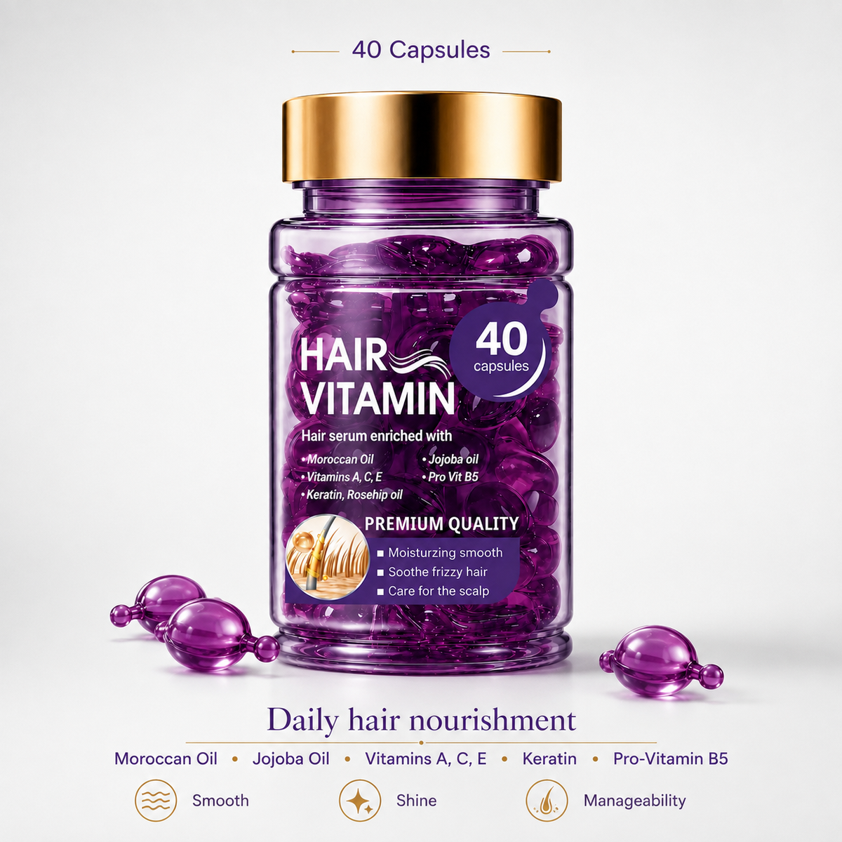 🪻Hair Vitamin Capsules for Color-Treated & Permed Hair