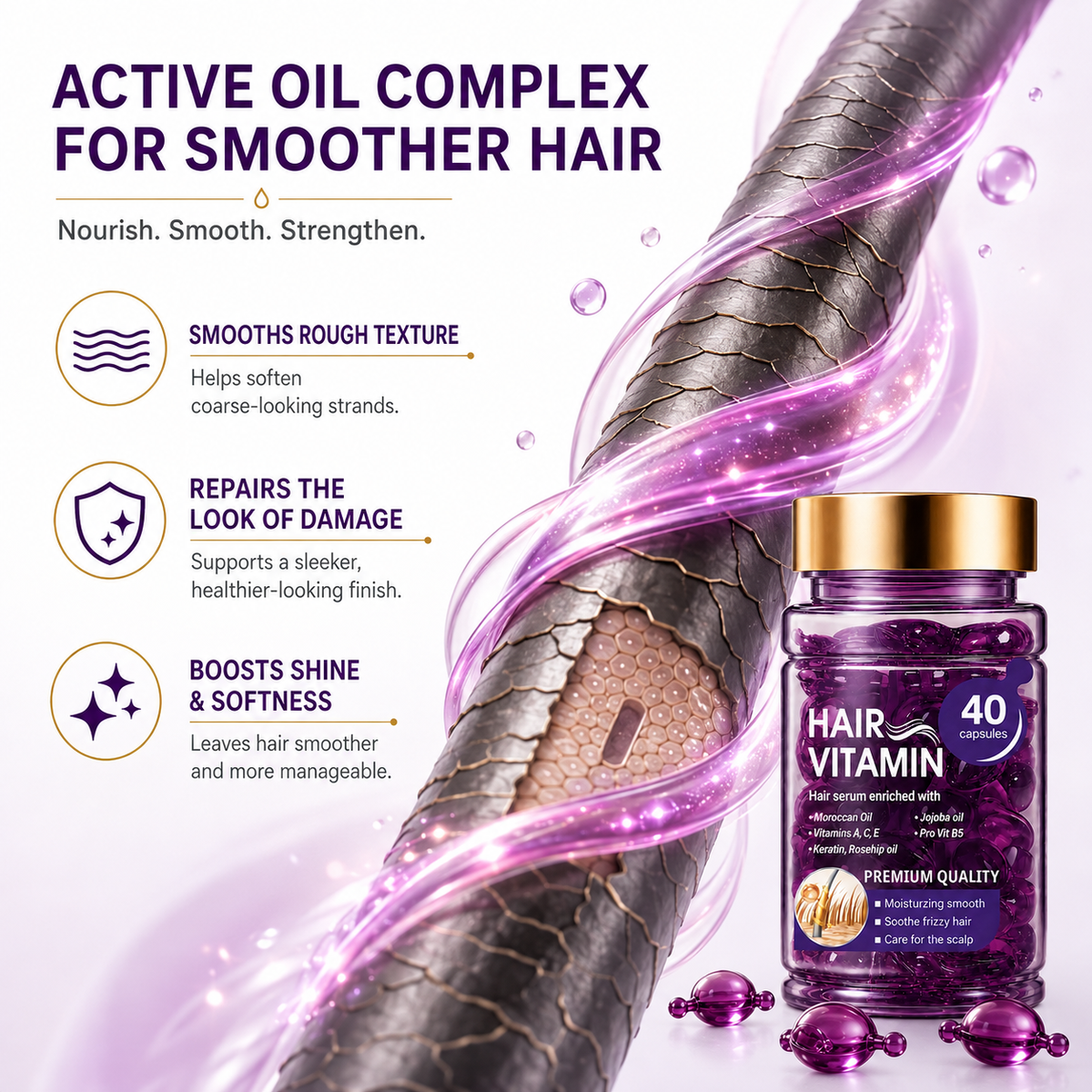 🪻Hair Vitamin Capsules for Color-Treated & Permed Hair
