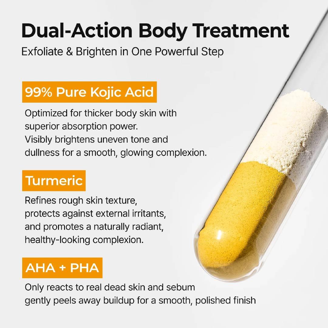Dual action body treatment formula