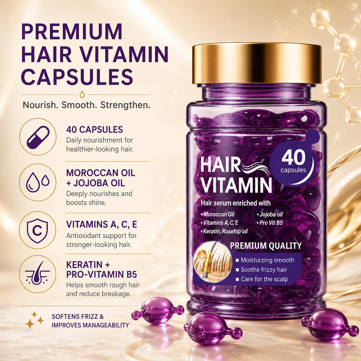 🪻Hair Vitamin Capsules for Color-Treated & Permed Hair