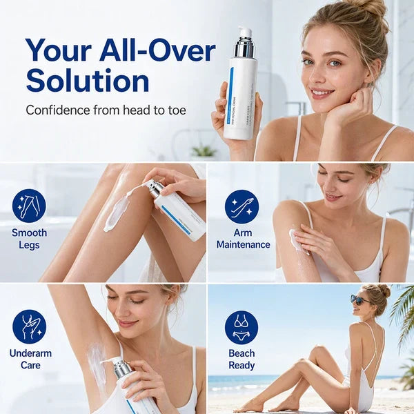 🔥 Halloween Hot Sale ⏰ Ice-Cooling Hair Removal Cream for Sensitive Skin